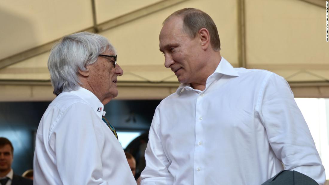 Former F1 boss Bernie Ecclestone says he’d ‘take a bullet’ for Vladimir Putin, calling him a ‘first-class person’